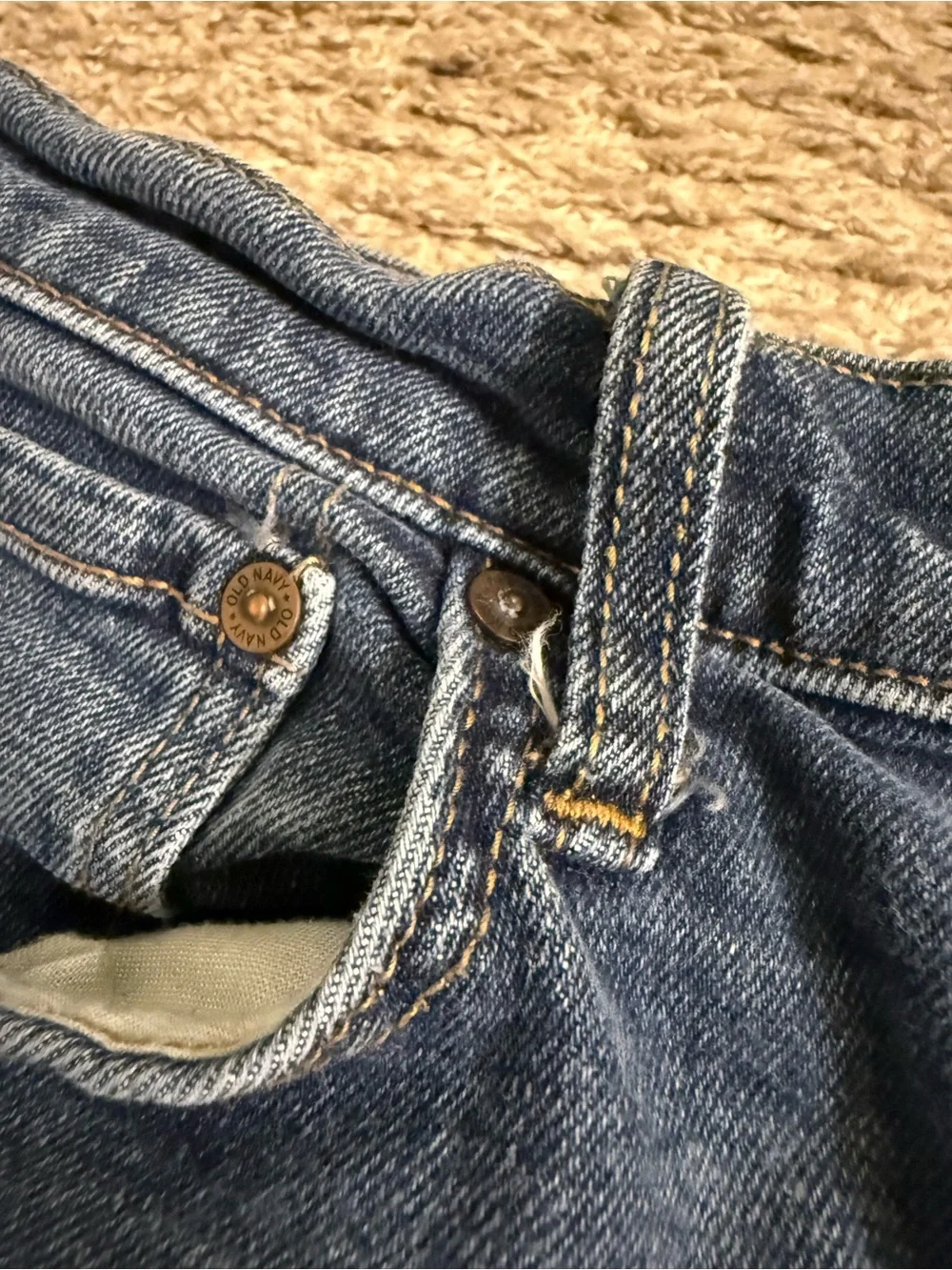 Old Navy Men's Medium Wash Loose Built-In Flex Jeans - 30x30